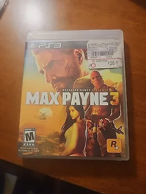 Max Payne 3 PlayStation 3 PS3 Complete CIB W/ Manual • $15.99