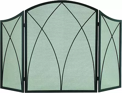 Arched 3-Panel Victorian Gothic Fireplace Screen • $62.26