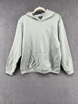 Karen Scott Hooded Sweatshirt Chill Green Size Large Retail $36 • $13.30