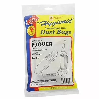 Hoover Purepower H20 Vacuum Cleaner Double Layer Mico Filtration 5 Pack Of Bags • £7.99