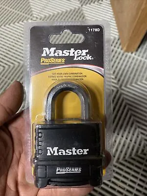 $20 • Buy Master 1178d Pro Series Black Resettable 4 Number Combination Padlock