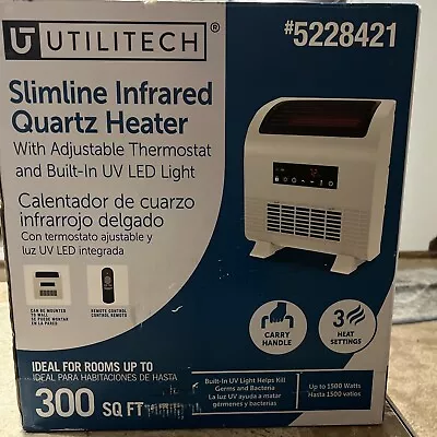 Utilitech Slimline Infrared Quartz Heater 5228421 • $59.99