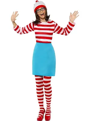 Wheres Wally Ladies Fancy Dress Costume 80s Wenda Womens Cartoon Book Week • $21