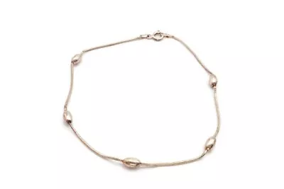 Sterling Silver 925 Ankle Anklet Bracelet Ball Bead 9.25  • $22.49