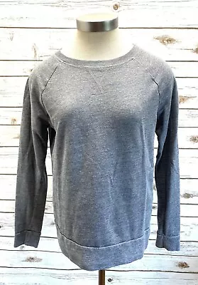 H&M Women Pull Over Crew Neck Gray Casual Sweatshirt Size Small Free Shipping • $13.99