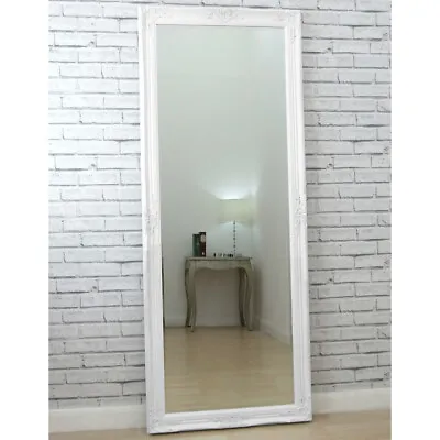 £109 • Buy Veracity Full Length Matte White Antique Style Leaner Wall Mirror 183cm X 74cm