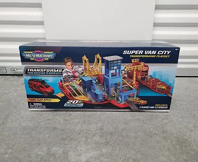 Micro Machines Super Van City Transforming Playset - Includes 12 Vehicles Red • $69.99