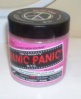 Manic Panic Vegan Semi Permanent Hair Dye Color Cream 4 Oz Cotton Candy Pink • $11.95