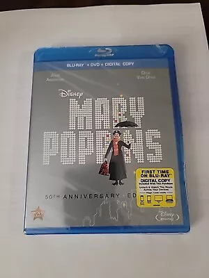 NEW IN PACKAGING: Mary Poppins (50th Anniversary) (Blu-ray 1964) • $10