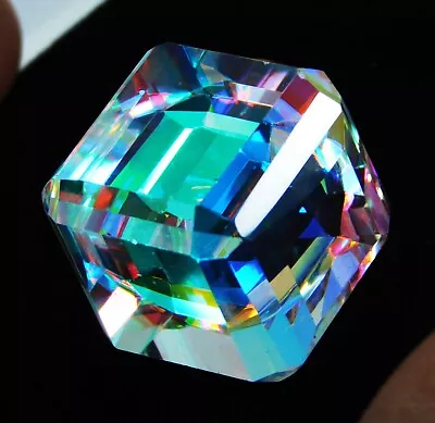 124.00 Ct Natural Precious Cube Cut Brazilian Mystic Topaz Loose Gemstone • $8.50