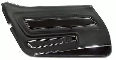 Corvette C3 Door Panel Black Deluxe LH 1977 • $609.99