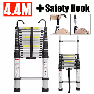 Multi Purpose Aluminum 8-20FT Telescopic Ladder Folding Extension Step Non-Slip • $93.70