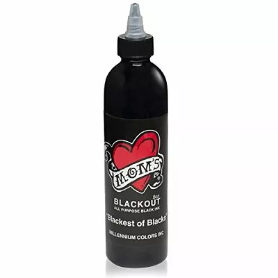 Millennium Mom's BLACKOUT Tattoo Ink Color Shader Artist Liner All Purpose 8 Oz • $55.19