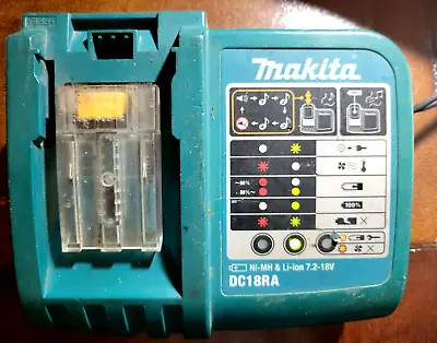 Makita DC18RA T 7.2V-18V Li-ion Ni-Mh Battery Charger  • $14