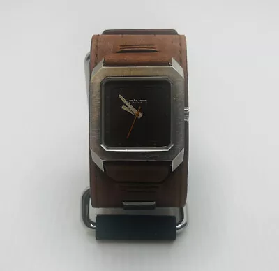 Nixon  The Agent Leather  (Light Brown) 100M 3-Hand Japan Miyota Movement • $79.99