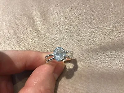 $111.71 • Buy 1.0 Carat Lab Created Diamond Engagement Ring Platinum Plated 925 Size O & Half