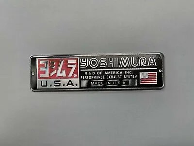 Yoshimura 3d Exhaust Badge Sticker Graphic Decal Silencer Metal Mrn112 • $6.08