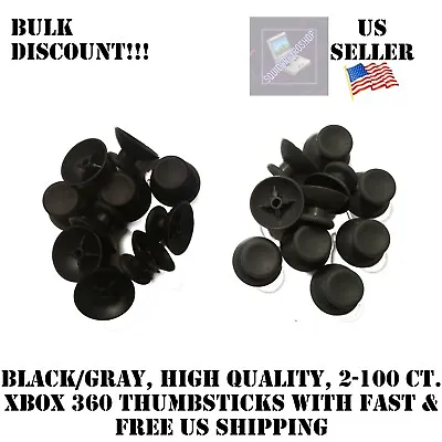 $5.49 • Buy 2-500x Xbox 360 Controller Gray Black Replacement Analog Video Game Thumb Sticks