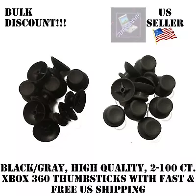 2-500x Xbox 360 Controller Gray Black Replacement Analog Video Game Thumb Sticks • $89.99