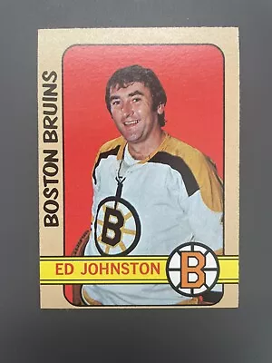 1972-73 Topps #13 Ed Johnston Boston Bruins • $1.75