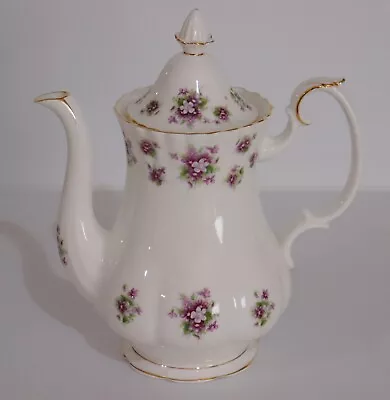 Royal Albert Sweet Violet Large Coffee Pot First Quality Made In England • $146.79