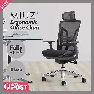 MIUZ Ergonomic Mesh Office Chair Executive Chairs Study Computer Gaming Seat  • $279