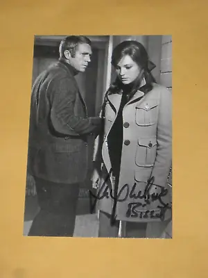 Actress JACQUELINE BISSET Signed 4x6 STEVE MCQUEEN Photo BULLITT AUTOGRAPH 1E • $19.49