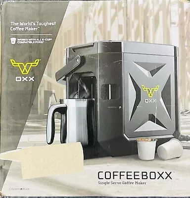 OXX Coffeeboxx Rugged Coffeemaker Black On Black Single Kcups Or Multiple Cups  • $299.95