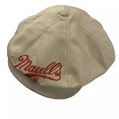 Maull's St Louis BBQ Sauce Newsboy Cap Hat Snapback Cabbie VTG • $14.38