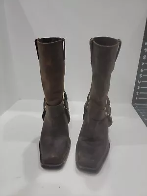 Michael Kors Womens Brown Leather Boots Size 5 M • $23.94