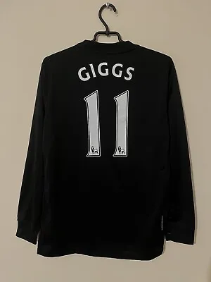 Manchester United 2009 2010 Ryan Giggs Away L/S Football Shirt Jersey Nike Sz M • $144.99