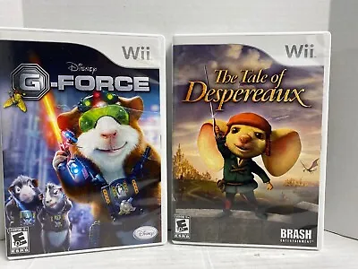 The Tale Of Despereaux & Disney G-Force Nintendo Wii Video Games Lot Of Two • $12.77