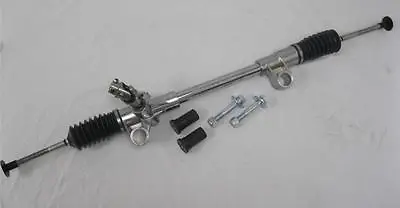 Mustang II Manual Steering Rack W Short Pinion + SS U-Joint Bushings Mount Bolts • $158.65