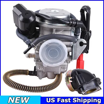 GY6 150cc Carburetor Carb 24mm Scooter Moped ATV Gokart Roketa Taotao Sunl Tank • $25.95