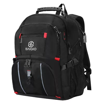 15.6  Laptop Backpack Waterproof Men Women Travel Rucksack School Business Bag • £19.99