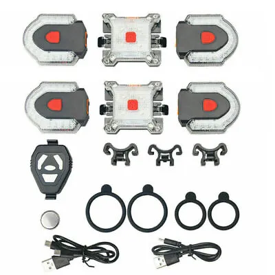 Bike Turn Signals Light Bicycle Front&Rear Indicator W/Smart Wireless Remote Kit • $24.99