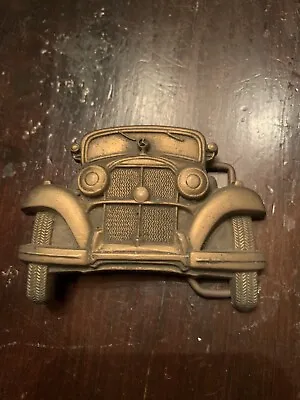 Vintage Solid Brass Baton Car Buckle • $25