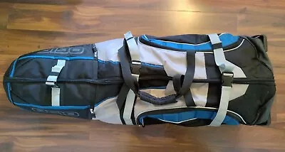 OGIO Sled Monster Foldable Golf Travel Bag Padded W/ Wheels Blue/Gray/Black • $150