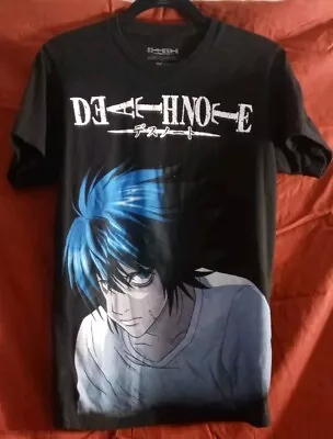 Deathnote Anime T-shirt Sz. Sm Blue/ Black/ White • $15