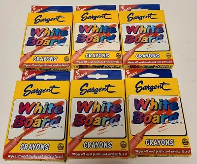 Lot Of 6 Packs Of SARGENT White Board Crayons 8 Colors USA MADE Vintage • $12.97