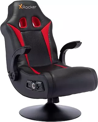 X Rocker Vibe 2.1 Bluetooth Gaming Chair Wireless Audio Black Red • $215.99