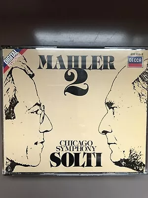 MAHLER  2   No.-   Chicago Dymphony   Sir  Georg  SOLTI   2CDs  1983  Klassik • £15.31