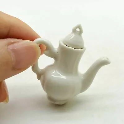 Miniature European Style Plain White Porcelain Ceramic Teapot Coffee Pot - TP007 • $3.45