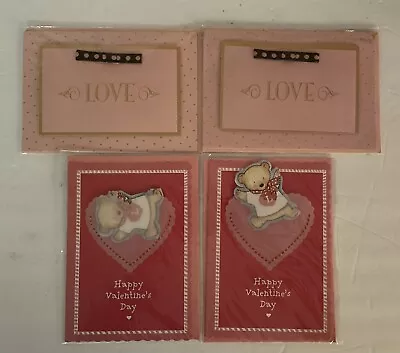 Lot Of 4 Valentine's Day Marcel Schurman Papyrus Art Cards & Envelopes • $15.77