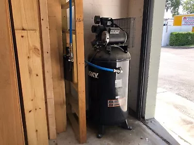 $790 • Buy Husky Model # C801H 80 Gal. 3-Cylinder Single Stage Electric Air Compressor