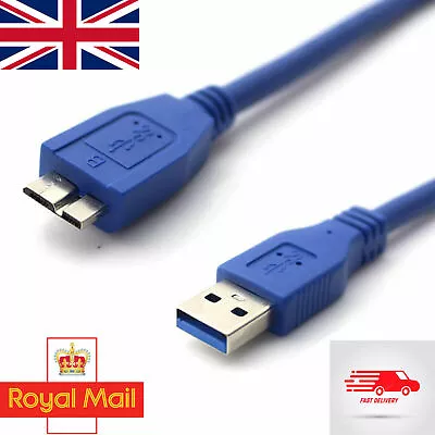 USB 3.0 Lead Cable For VERBATIM PORTABLE 750GB 2TB 3TB 4TB EXTERNAL HARD DRIVE • £4.49
