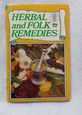 Herbal And Folk Remedies 1990 Globe Mini Mag Booklet 64 Pg (#208) • $15.99