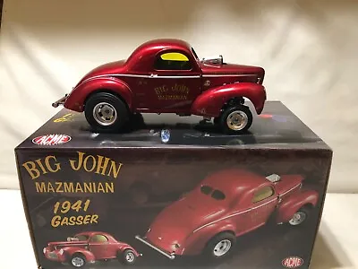 Mazmanian John 1941  Willys Gasser 1/18 Acme Diecast  Rare Nhra  #a1800905 L@@k • $279.99