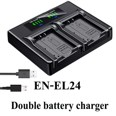 USB Battery Charger For Nikon EN-EL24 Nikon 1 J5 DL18-50 DL24-85 Mh31 • $10.99