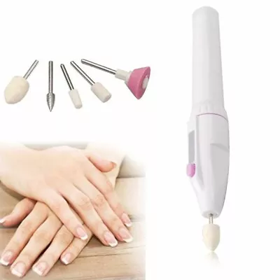 Electric Nail File Drill Portable Professional Manicure Pedicure Machine Set Kit • £5.95